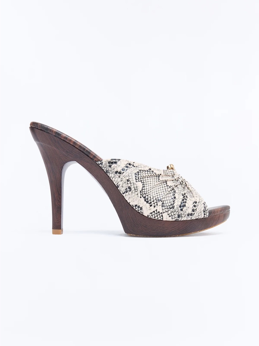 mule heels snake print BRAND NEW